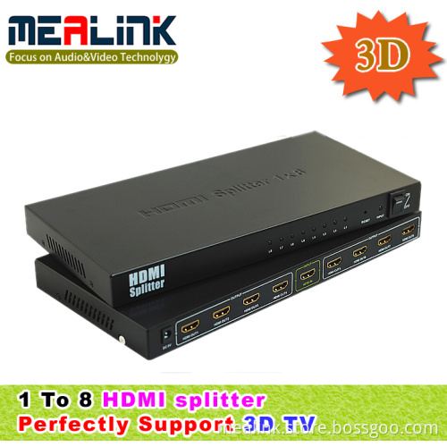 3D HDMI Splitter 1X8 (1080P, YL0108)